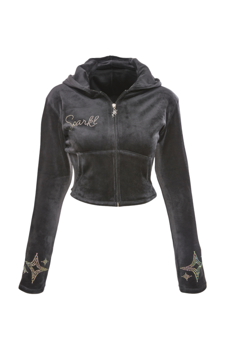 SPARKL Tracksuit Jacket, Alternate, color, Black