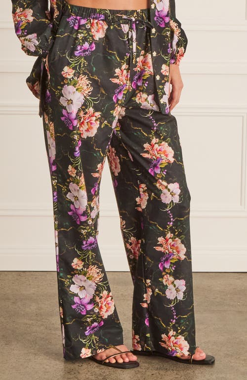 Aqua Blu High Waist Resort Pants In Multi