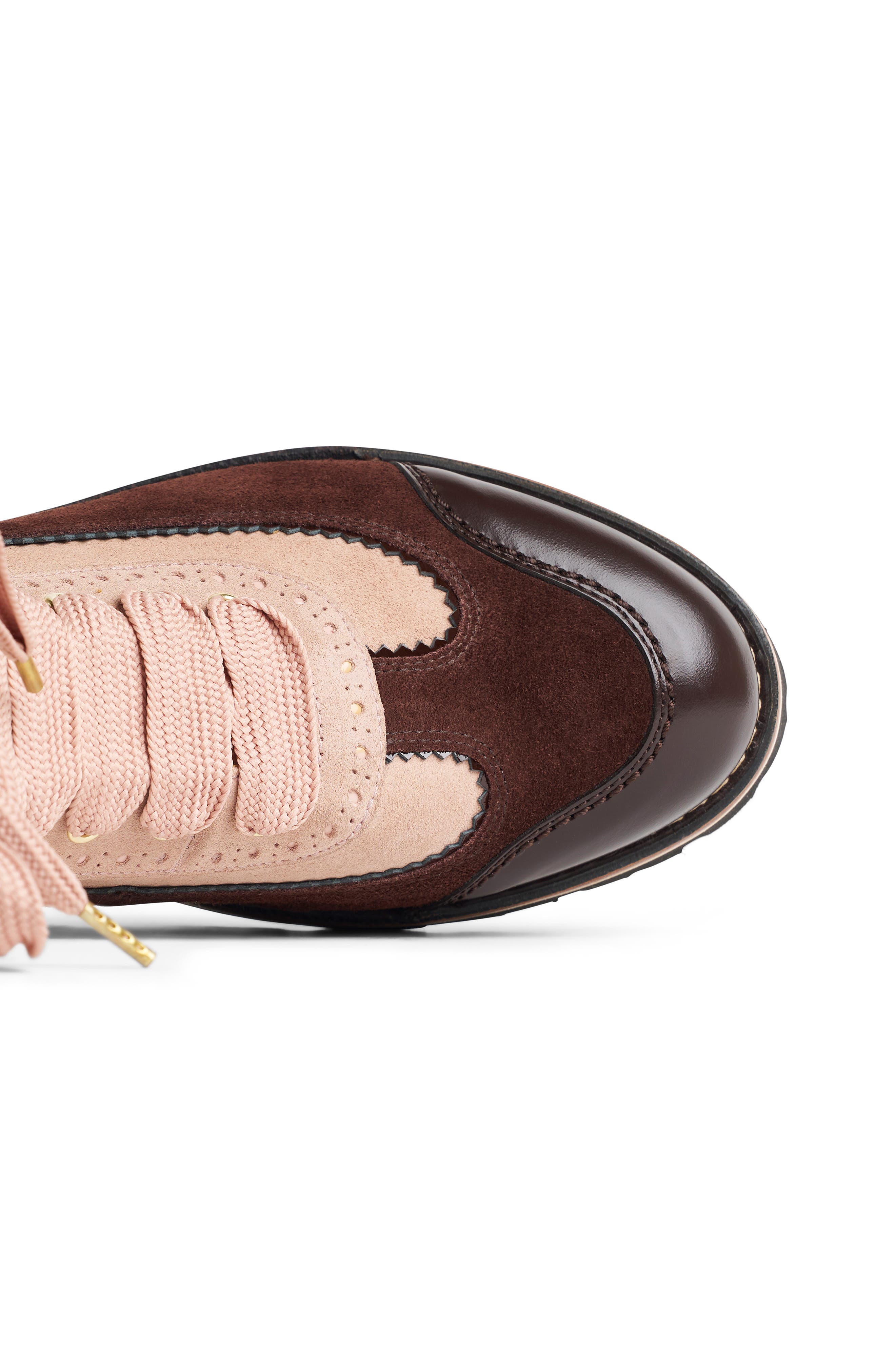 Ms. Renata Bootie, Alternate, color, CHOCOLATE N PINK