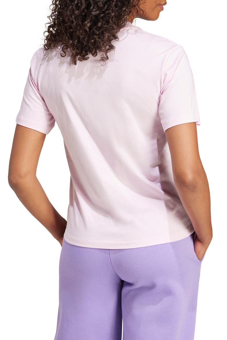 Essentials Small Logo Cotton T-Shirt, Alternate, color, CLEAR PINK/ WHITE