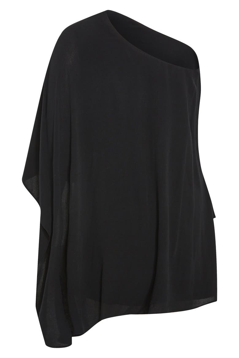 Lily One Shoulder Minidress, Alternate, color, BLACK