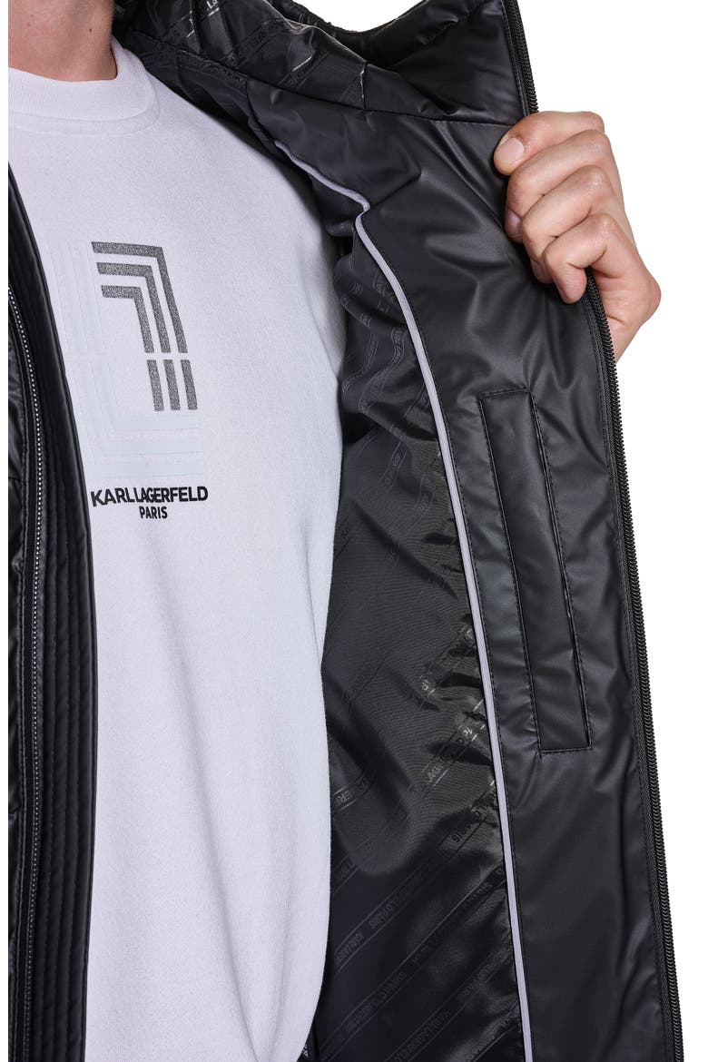 Quilted Midweight Puffer Jacket, Alternate, color, BLACK