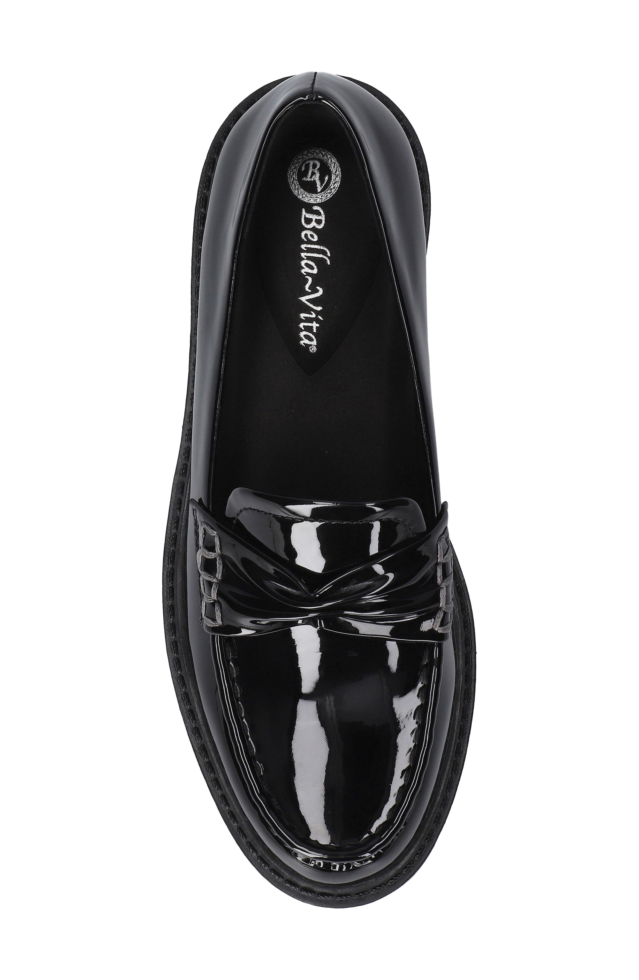 Avalon Lug Sole Loafer, Alternate, color, BLACK PATENT