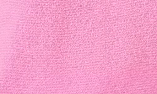Cece Split Neck Blouse In Bright Peony