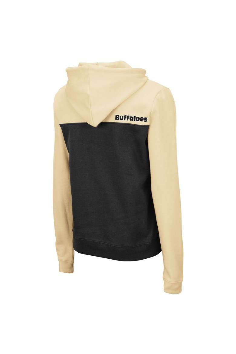 Women's Colosseum Gold/Black Colorado Buffaloes Aidan Lightweight Half-Zip Hoodie, Alternate, color, Gold