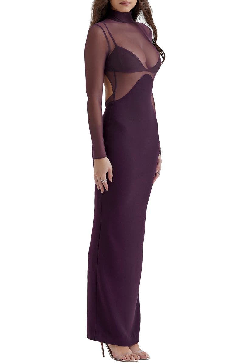 HOUSE OF CB Safiya Long Sleeve Cocktail Dress, Alternate, color, 