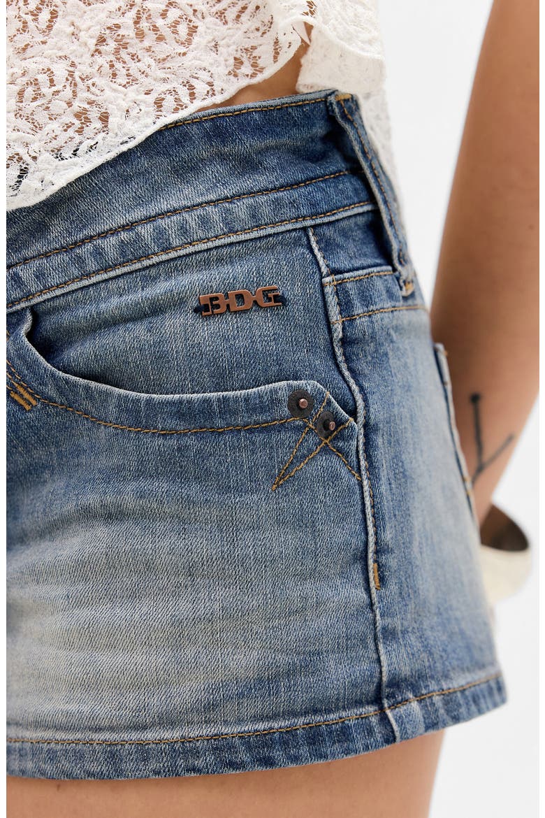 Piper Denim Shorts, Alternate, color, MID VINTAGE