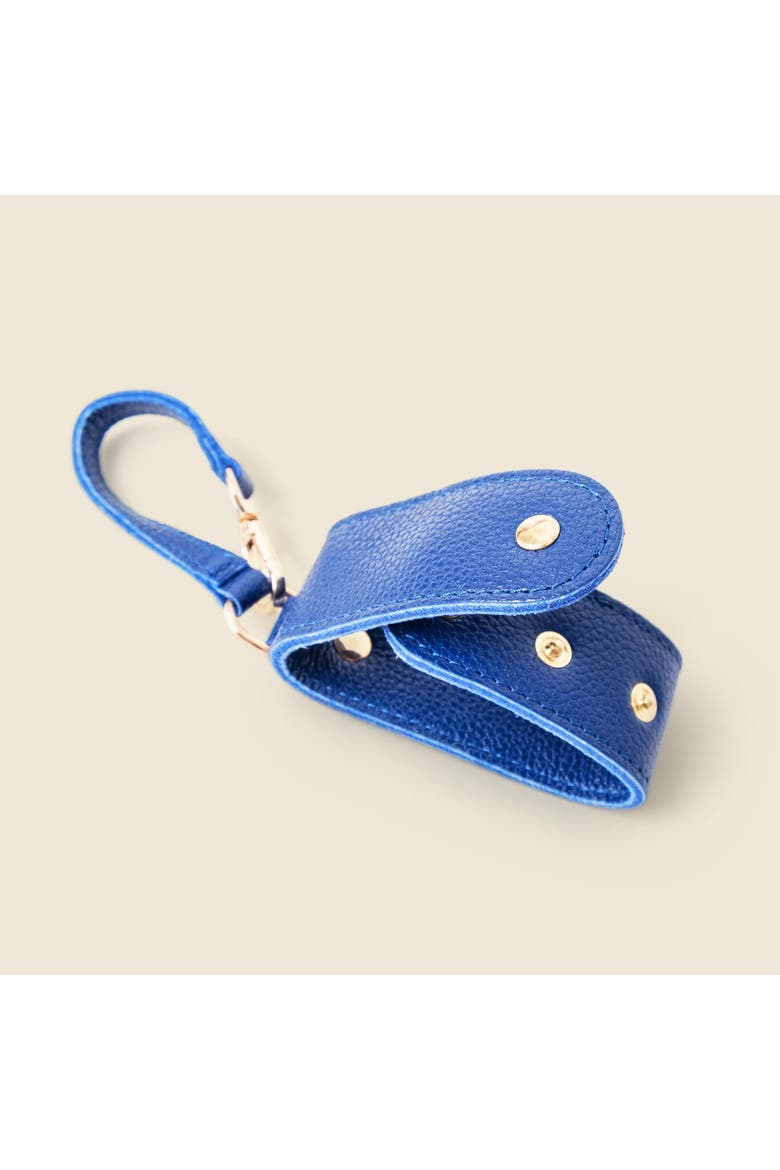 Leather Scarf Holder, Alternate, color, Cobalt Blue