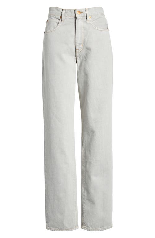 Slvrlake Sophie Rigid Mid-rise Long Straight-leg Jeans In Agate Grey