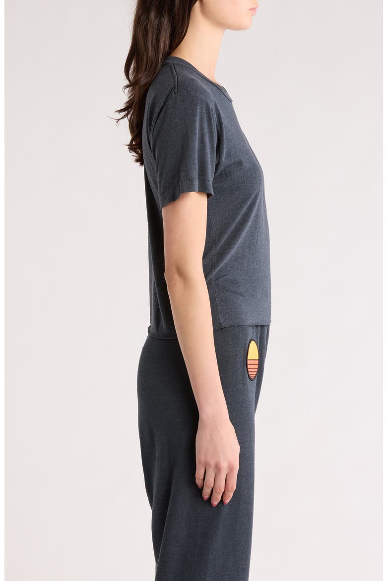Sunset Patch T-Shirt, Alternate, color, CHARCOAL
