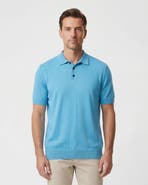 Lords of Harlech Mens Merino Silk Cashmere Polo