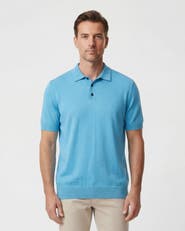 Lords of Harlech Mens Merino Silk Cashmere Polo