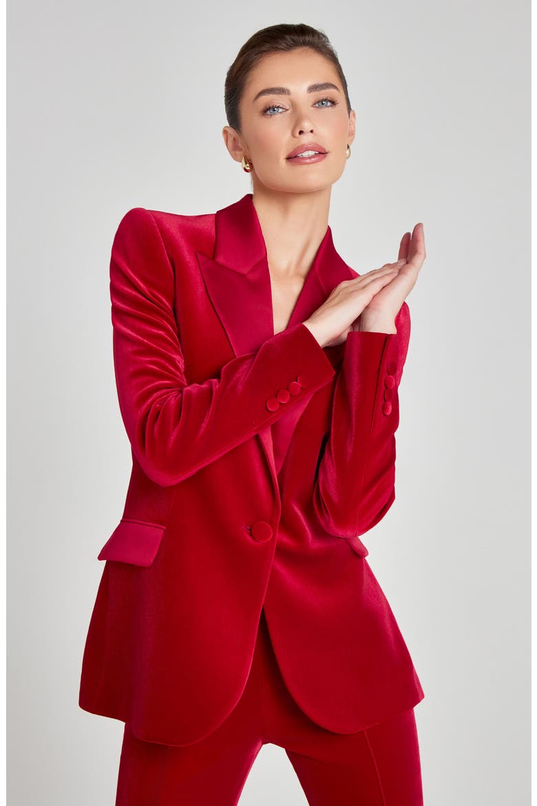 Beatrice Blazer, Alternate, color, RED