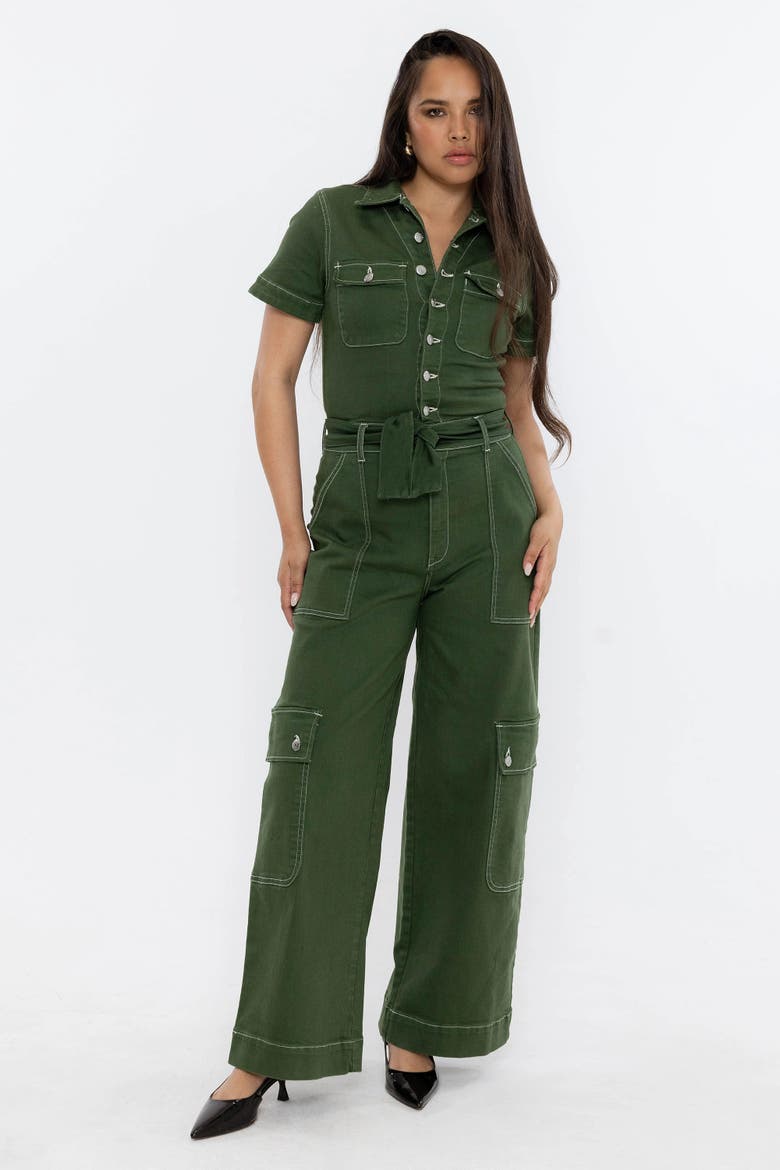 The Saint Germain Jumpsuit, Alternate, color, Emerald