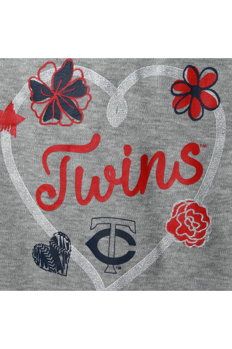 Infant Navy/Red/Gray Minnesota Twins Batter Up 3-Pack Bodysuit Set, Alternate, color, Navy