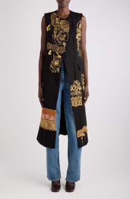 Dries Van Noten Genzel Embroidered Sleeveless Cotton Dress