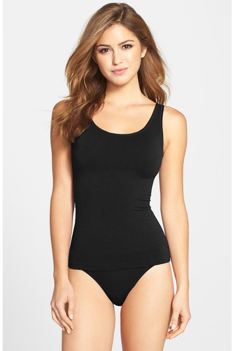 'Stephanie' Shaping Tank, Main, color, BLACK