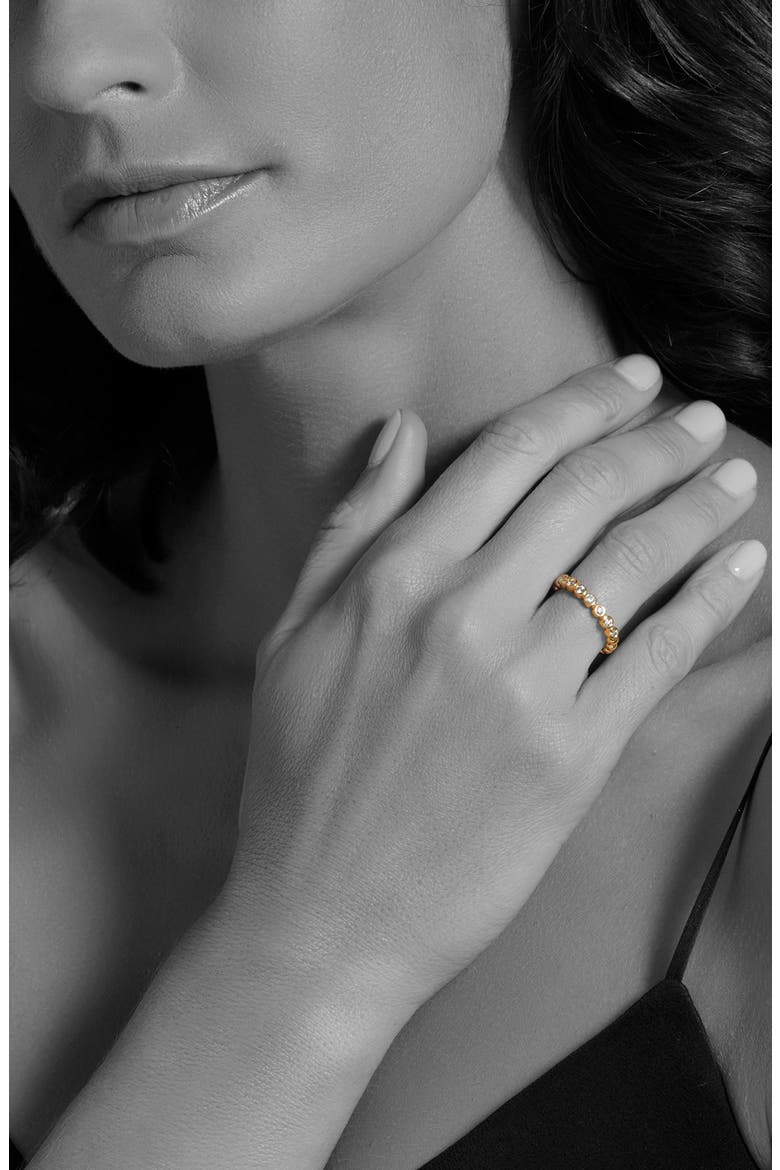 Covet Stone Caviar Stack Ring, Alternate, color, GOLD