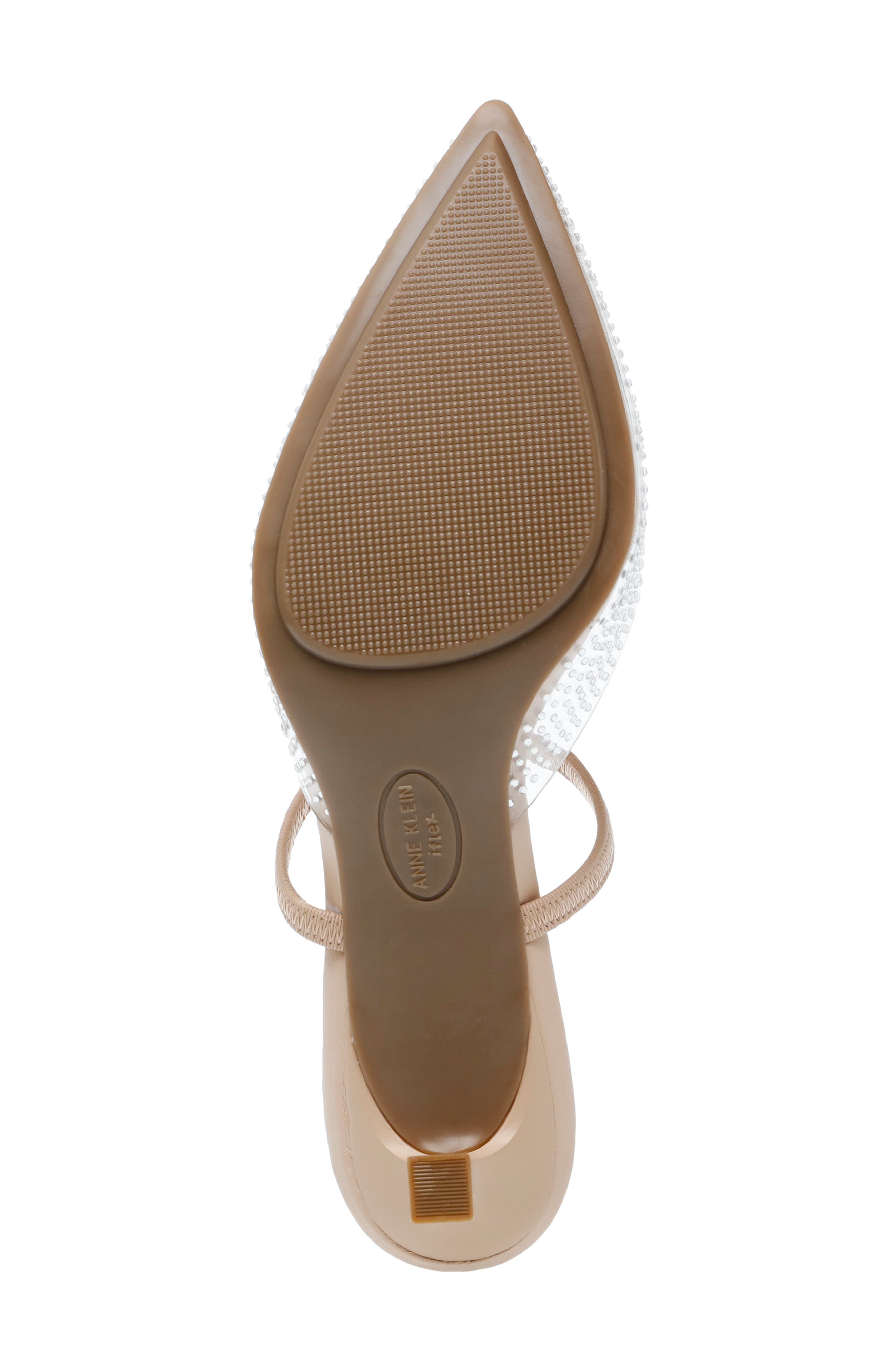 Anne Klein Iella Convertible Strap Slingback, Alternate, color, Clear / Nude
