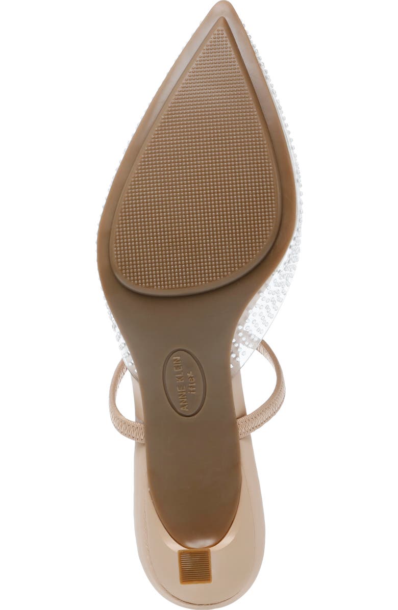 Anne Klein Iella Convertible Strap Slingback, Alternate, color, Clear / Nude
