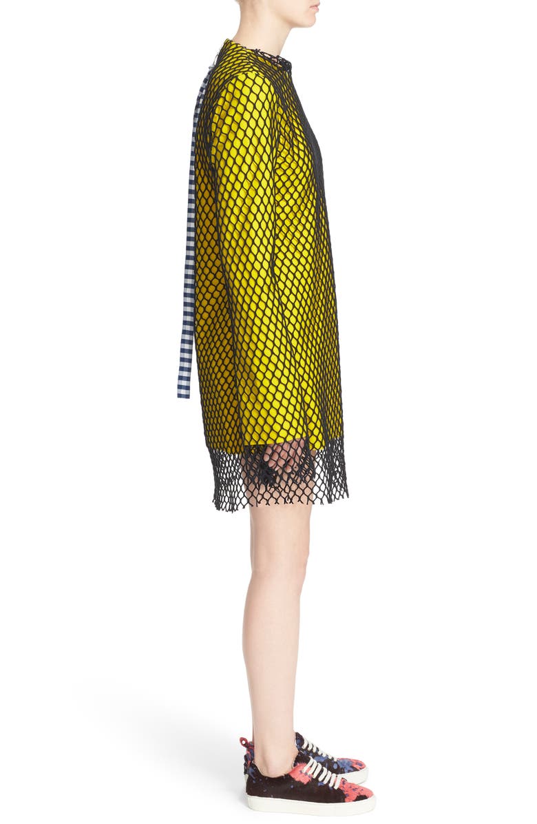 Marques’Almeida Marques'Almeida Long Sleeve Mesh Minidress, Alternate, color,