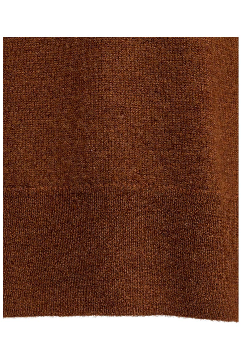 Wool V-Neck Sweater, Alternate, color, CARAMEL