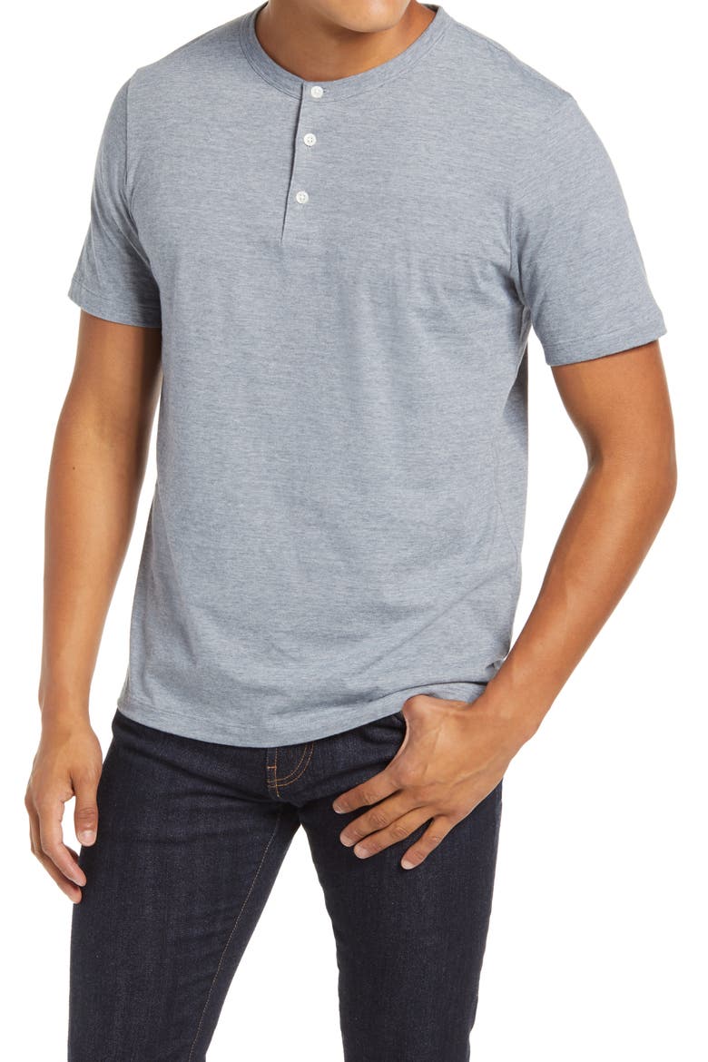 Slim Fit Knit Henley, Main, color, AIR FORCE MULTI