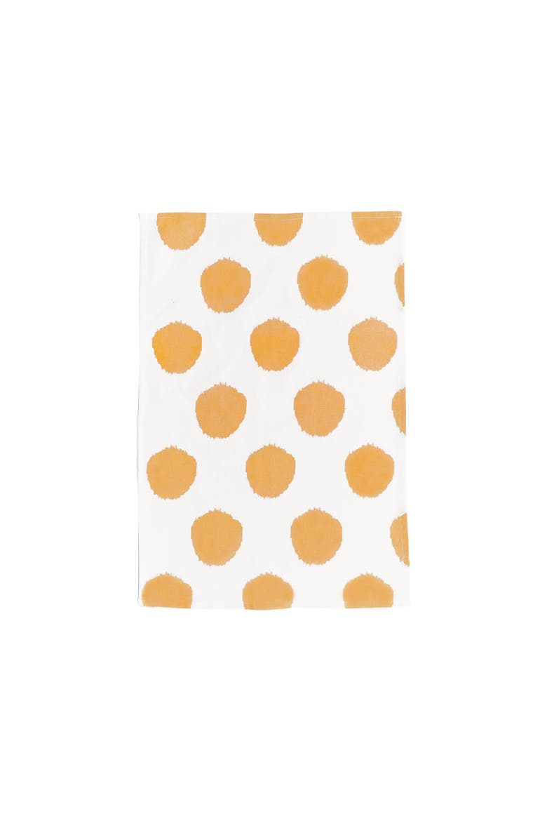 Ochre Dot Towel, Main, color, Yellow