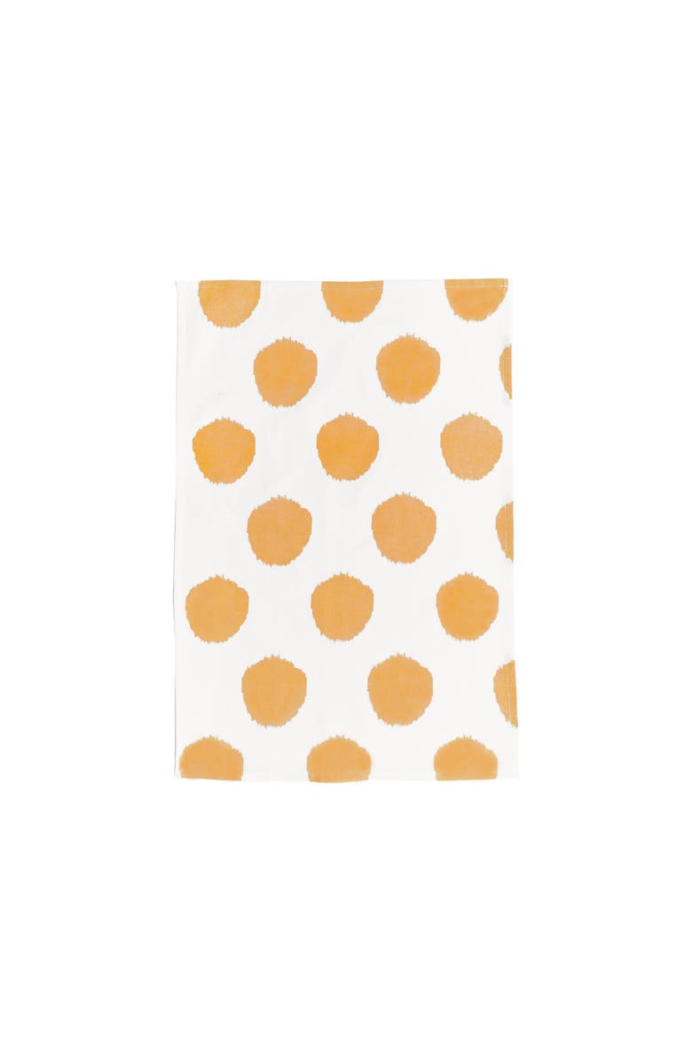 carol & frank Ochre Dot Towel, Main, color, Yellow
