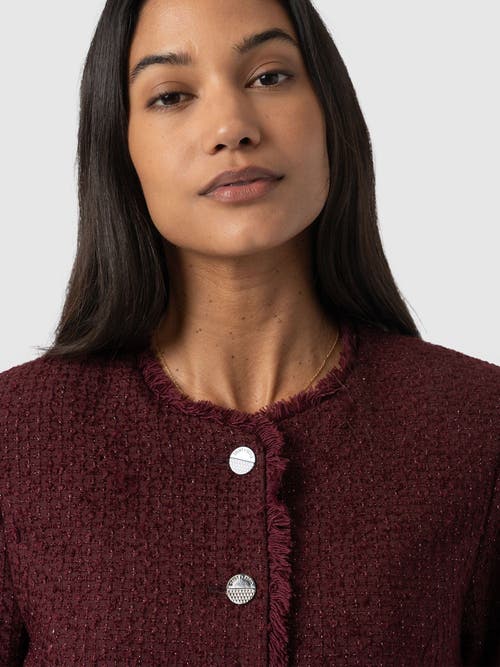 Saint And Sofia Saint + Sofia Ashby Jacket In Purple