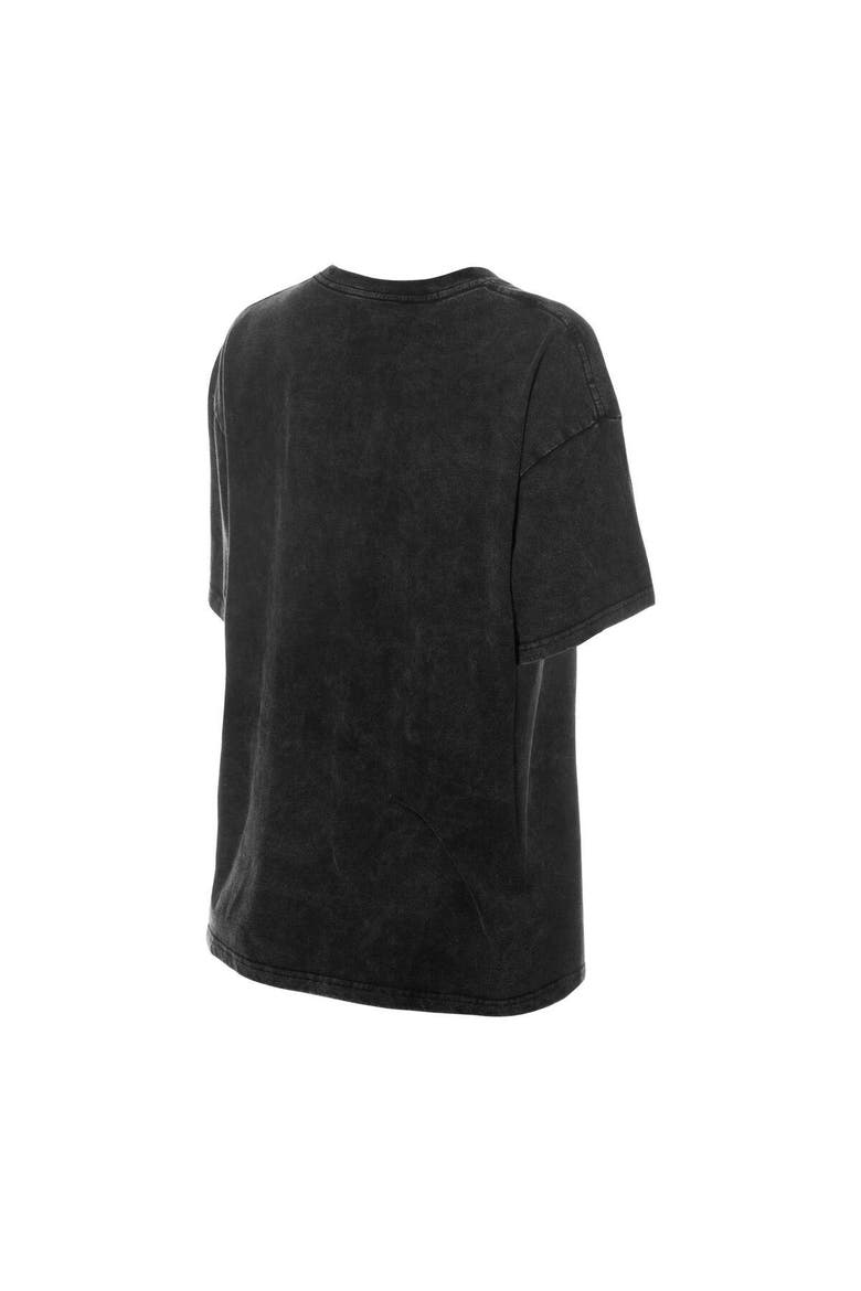 Women's New Era  Black Minnesota Timberwolves Throwback Mineral Wash Oversized T-Shirt, Alternate, color, Black