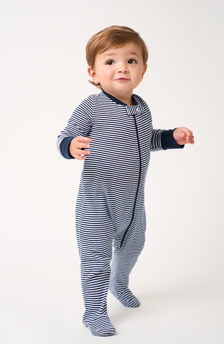 Petite Plume Welcome Home Cotton Footie, Hat & Blanket Set, Alternate, color, 