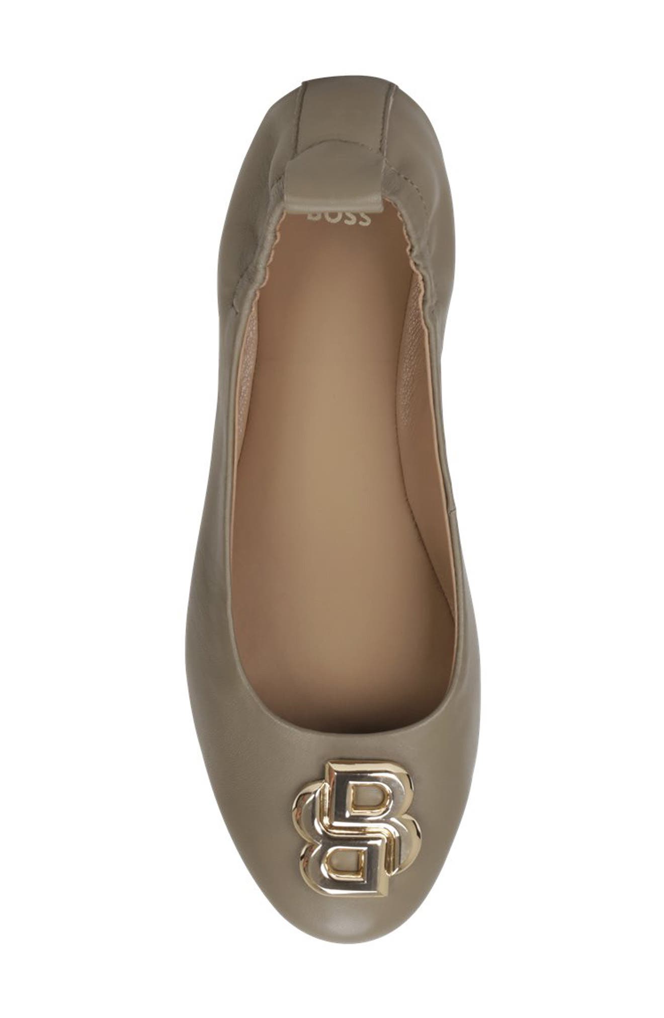 BOSS Dasy Ballet Flat, Alternate, color, Medium Brown