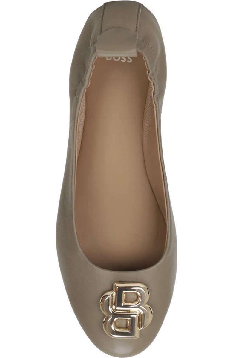 BOSS Dasy Ballet Flat, Alternate, color, Medium Brown