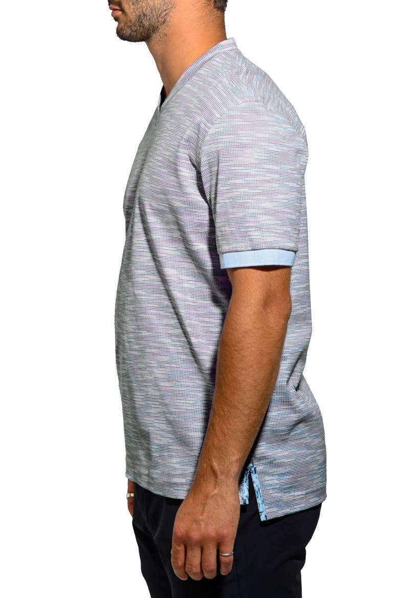 Vivaldi Mirage V-Neck Cotton T-Shirt, Alternate, color, BLUE