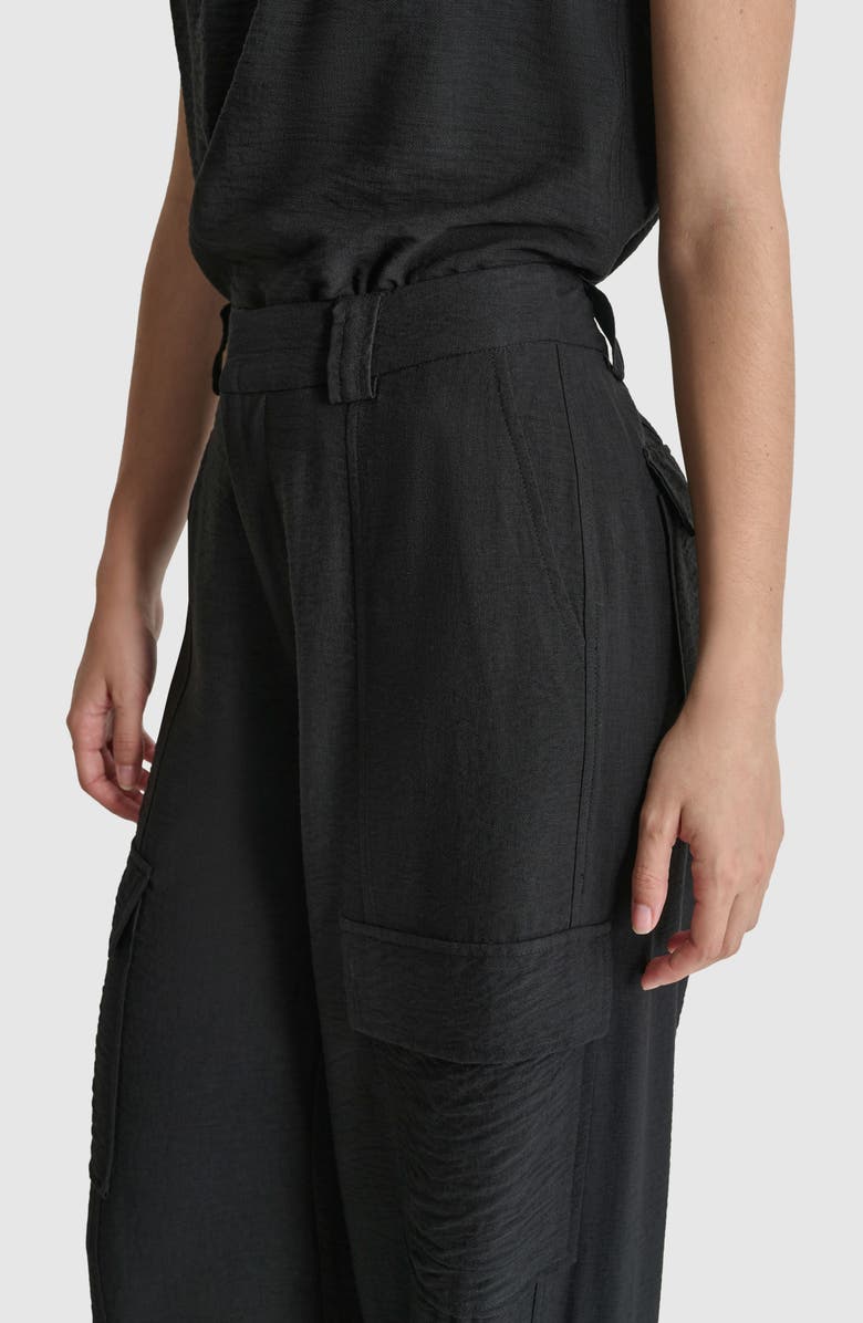 DKNY Crinkle Cargo Pants, Alternate, color, 