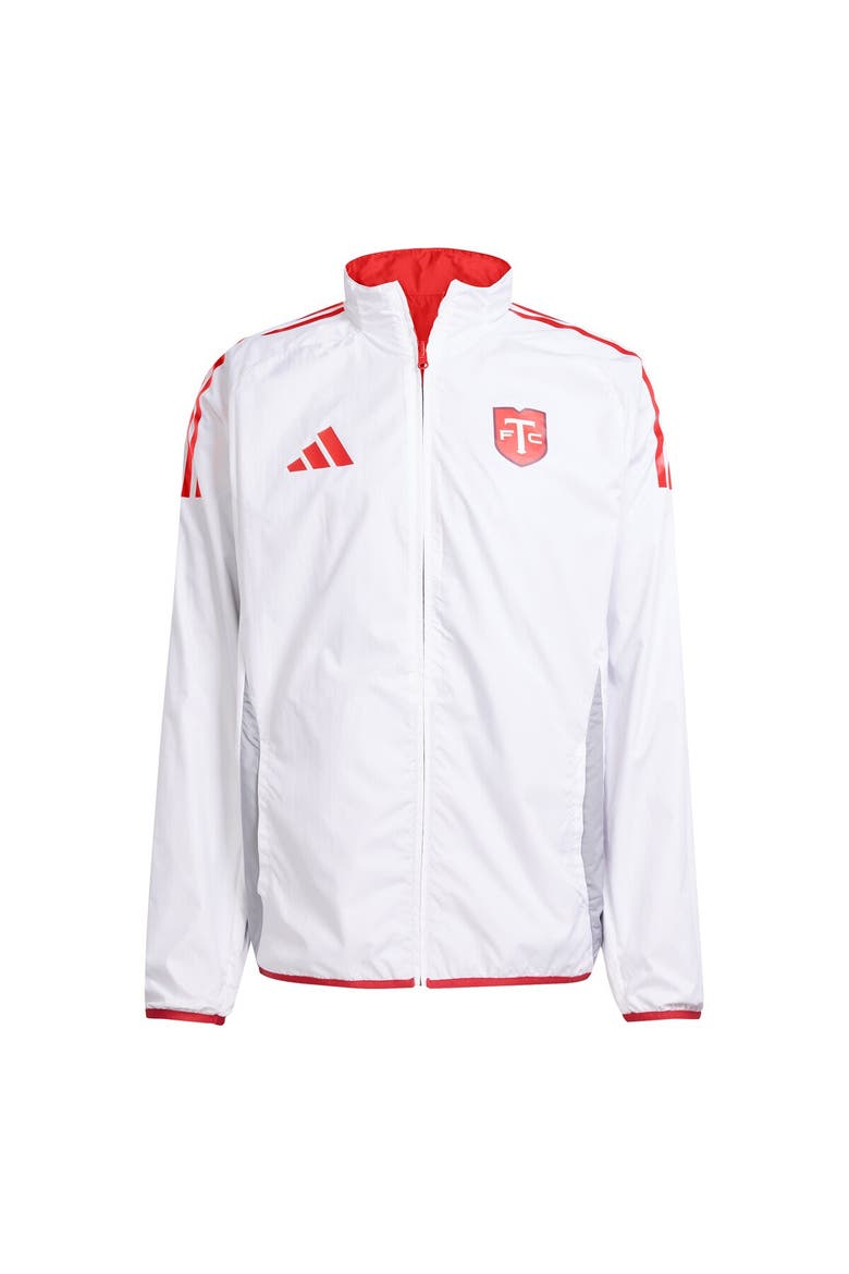 Men's adidas Red/White Toronto FC 2025 Anthem Reversible Full-Zip Jacket, Alternate, color, Red