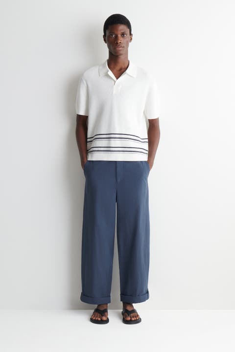 Relaxed-fit Straight-leg Cuffed Pants