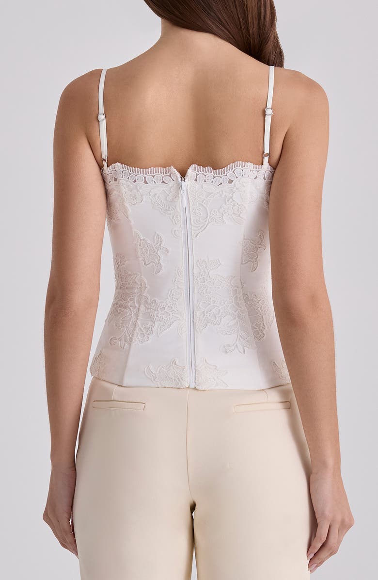 HOUSE OF CB Chloe Embroidered Lace Camisole, Alternate, color, White