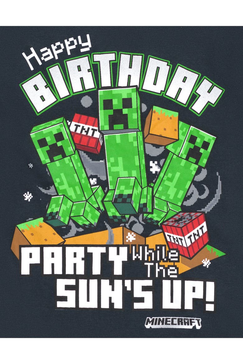 Creeper Birthday T-shirt (little Kid & Big Kid), Alternate, color, Dark Grey Creeper