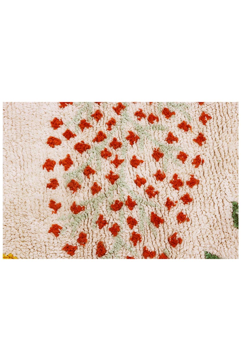 Botanic Plants Washable Cotton Rug, Alternate, color, IVORY