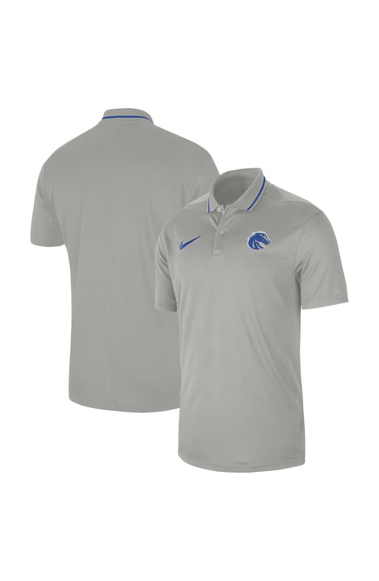 Nike Men's Nike  Gray Boise State Broncos 2023 Sideline Coaches Performance Polo, Main, color, 