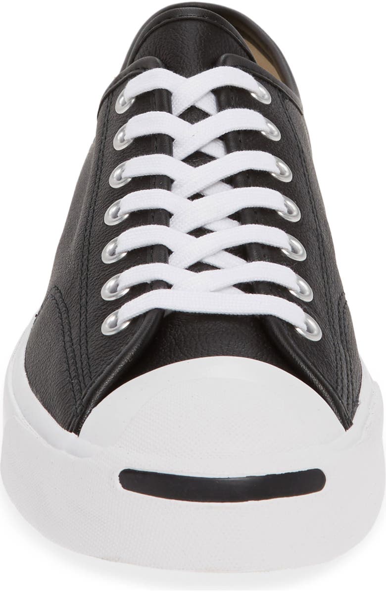Converse Jack Purcell Low Top Leather Sneaker, Alternate, color,