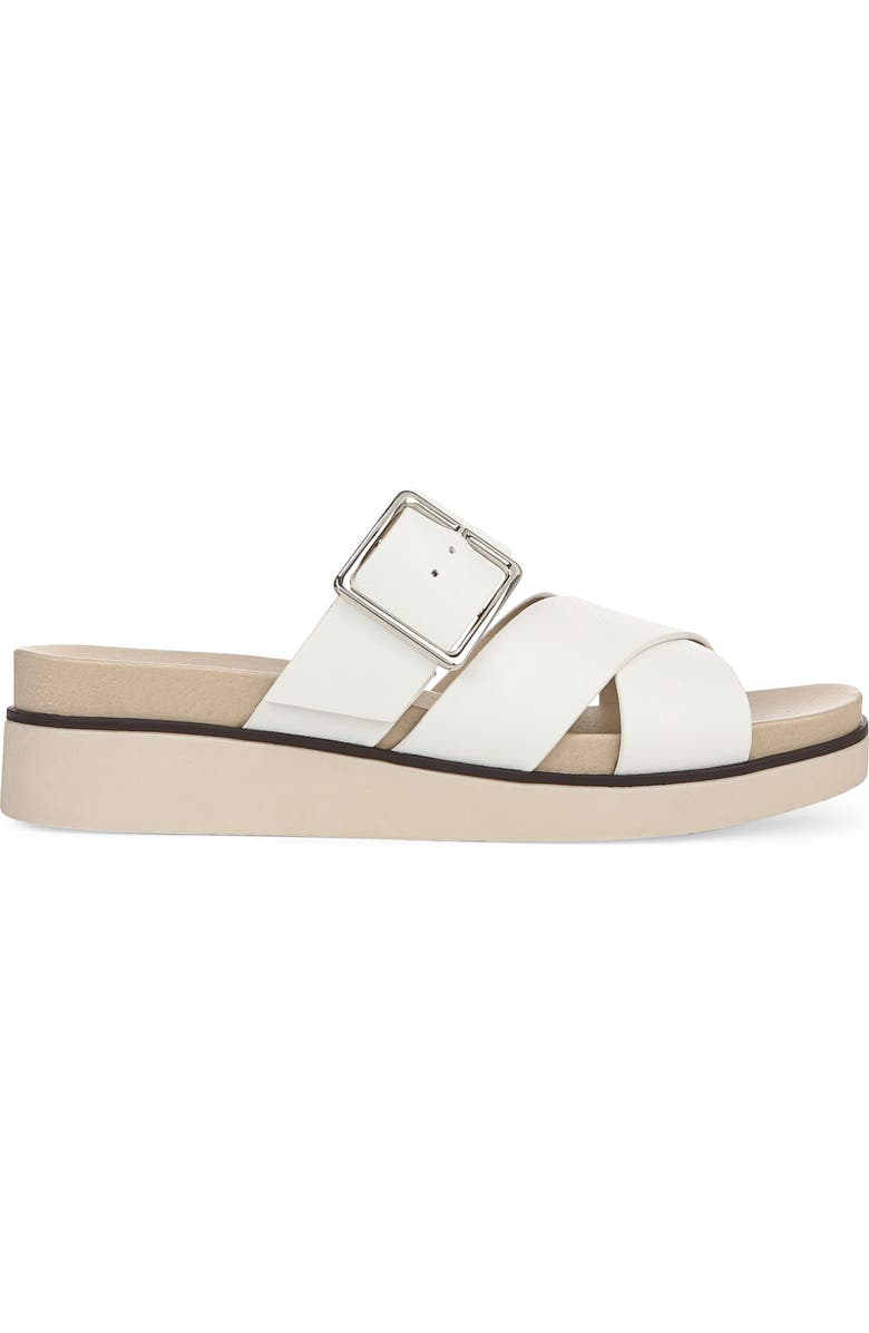 LifeStride Getaway Platform Slide Sandal, Alternate, color, White