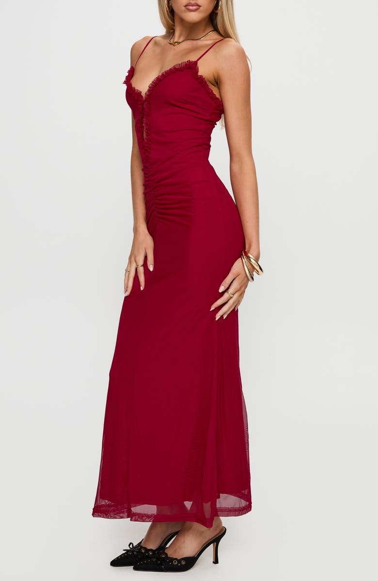 Princess Polly Capisce Cutout Maxi Dress, Alternate, color, Red