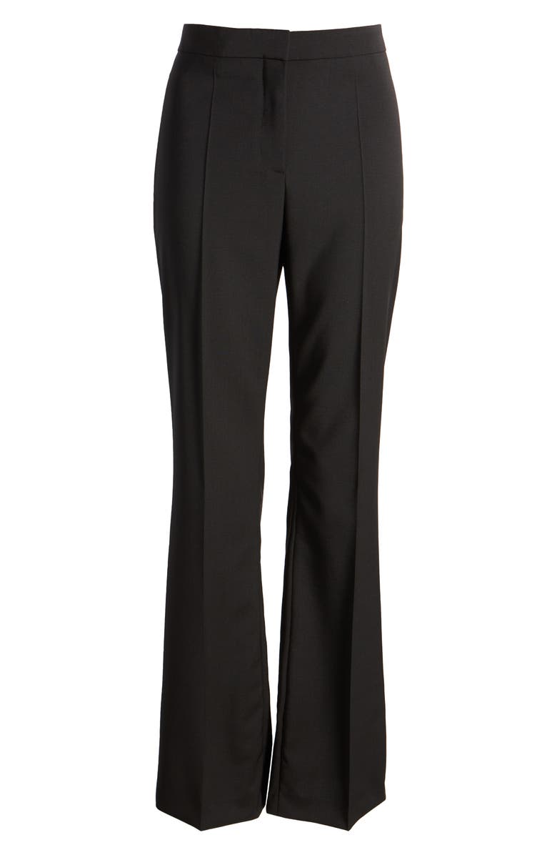 BOSS Tuleah Wool Flare Pants, Alternate, color, Black