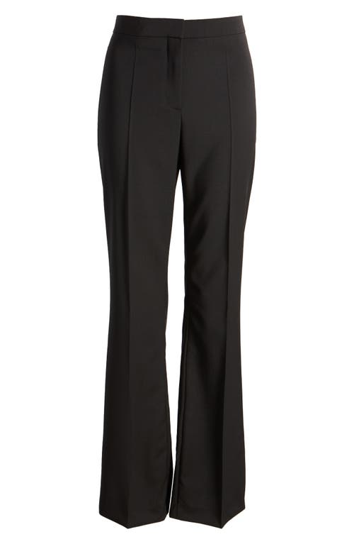 Hugo Boss Boss Tuleah Wool Flare Pants In Black