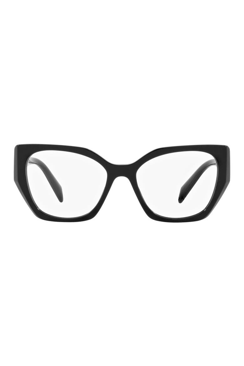 54mm Square Optical Glasses, Main, color, BLACK