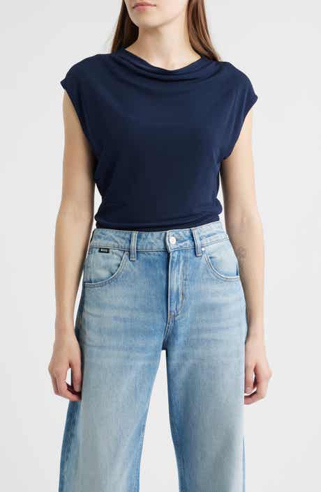 BOSS Elamma Cap Sleeve Top