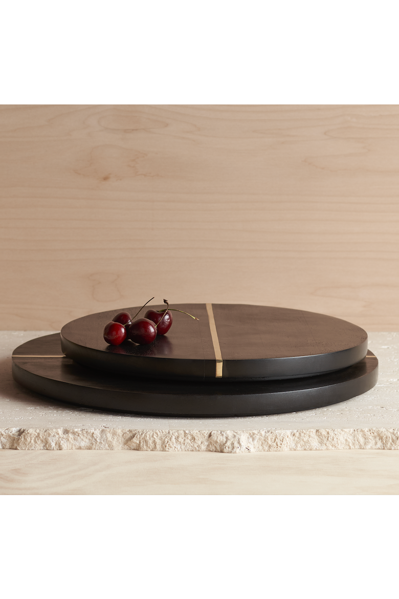 Small Serving Tray, Alternate, color, Ebony